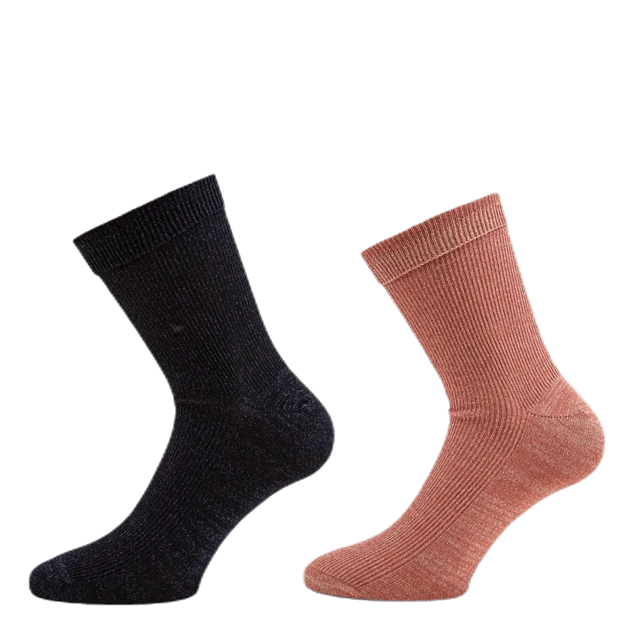 2-Pack Chunky Rib Junior Pink/Black