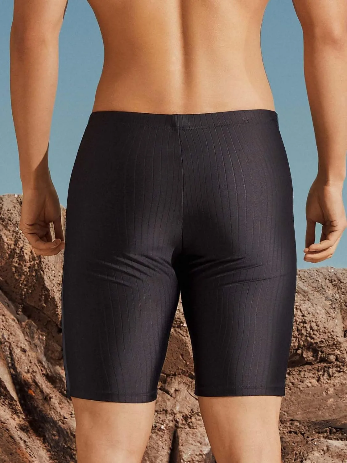 361 Swim Jammers for Men, Pro Racing Training Swimsuit, Chlorine Resistant Endurance Mens Swim Suit Swimwear Tech Pant