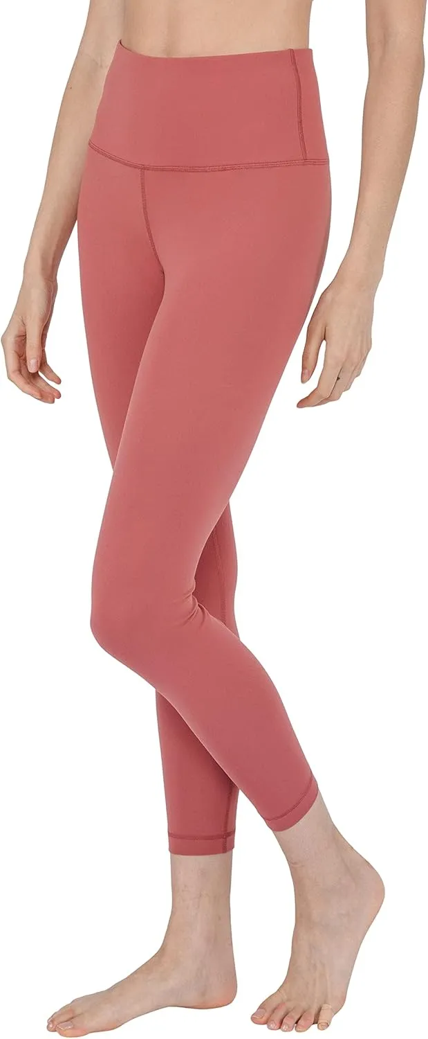 90 Degree By Reflex Ankle Length High Waist Power Flex Leggings - 7/8 Tummy Control Yoga Pants