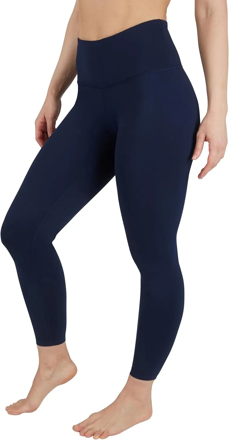 90 Degree By Reflex Ankle Length High Waist Power Flex Leggings - 7/8 Tummy Control Yoga Pants