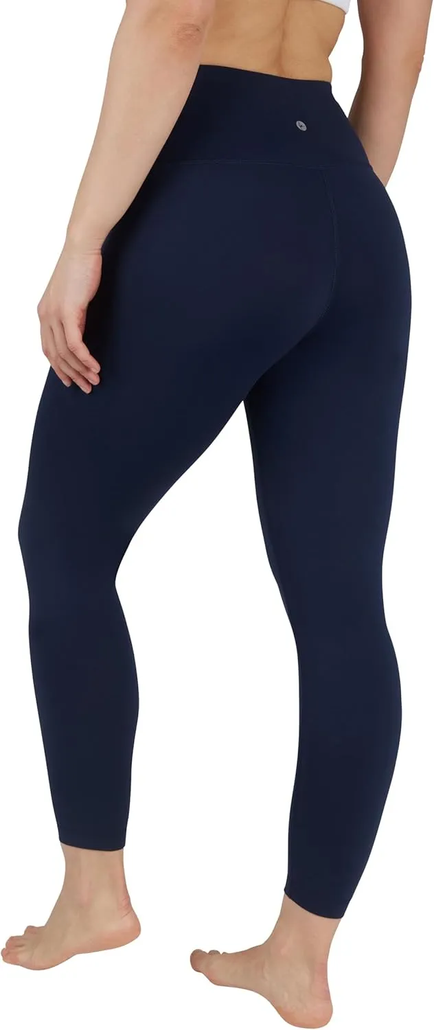 90 Degree By Reflex Ankle Length High Waist Power Flex Leggings - 7/8 Tummy Control Yoga Pants