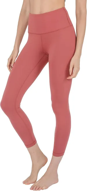90 Degree By Reflex Ankle Length High Waist Power Flex Leggings - 7/8 Tummy Control Yoga Pants