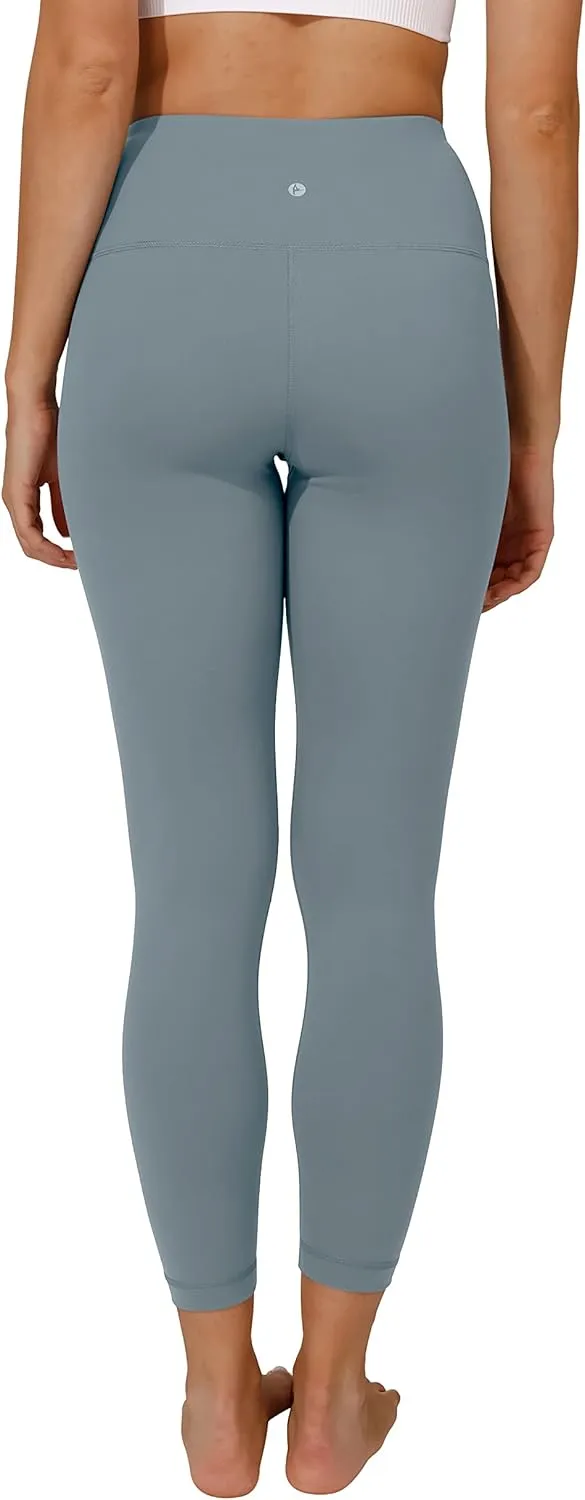 90 Degree By Reflex Ankle Length High Waist Power Flex Leggings - 7/8 Tummy Control Yoga Pants