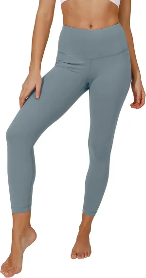 90 Degree By Reflex Ankle Length High Waist Power Flex Leggings - 7/8 Tummy Control Yoga Pants
