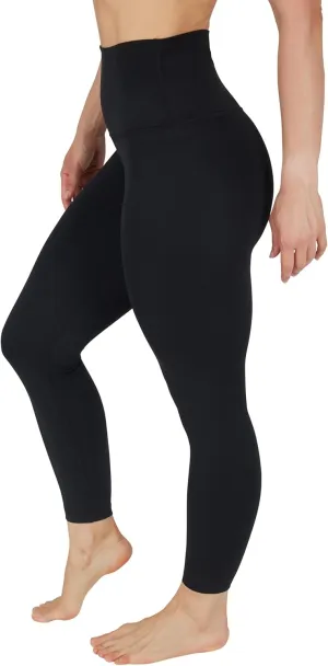90 Degree By Reflex Ankle Length High Waist Power Flex Leggings - 7/8 Tummy Control Yoga Pants