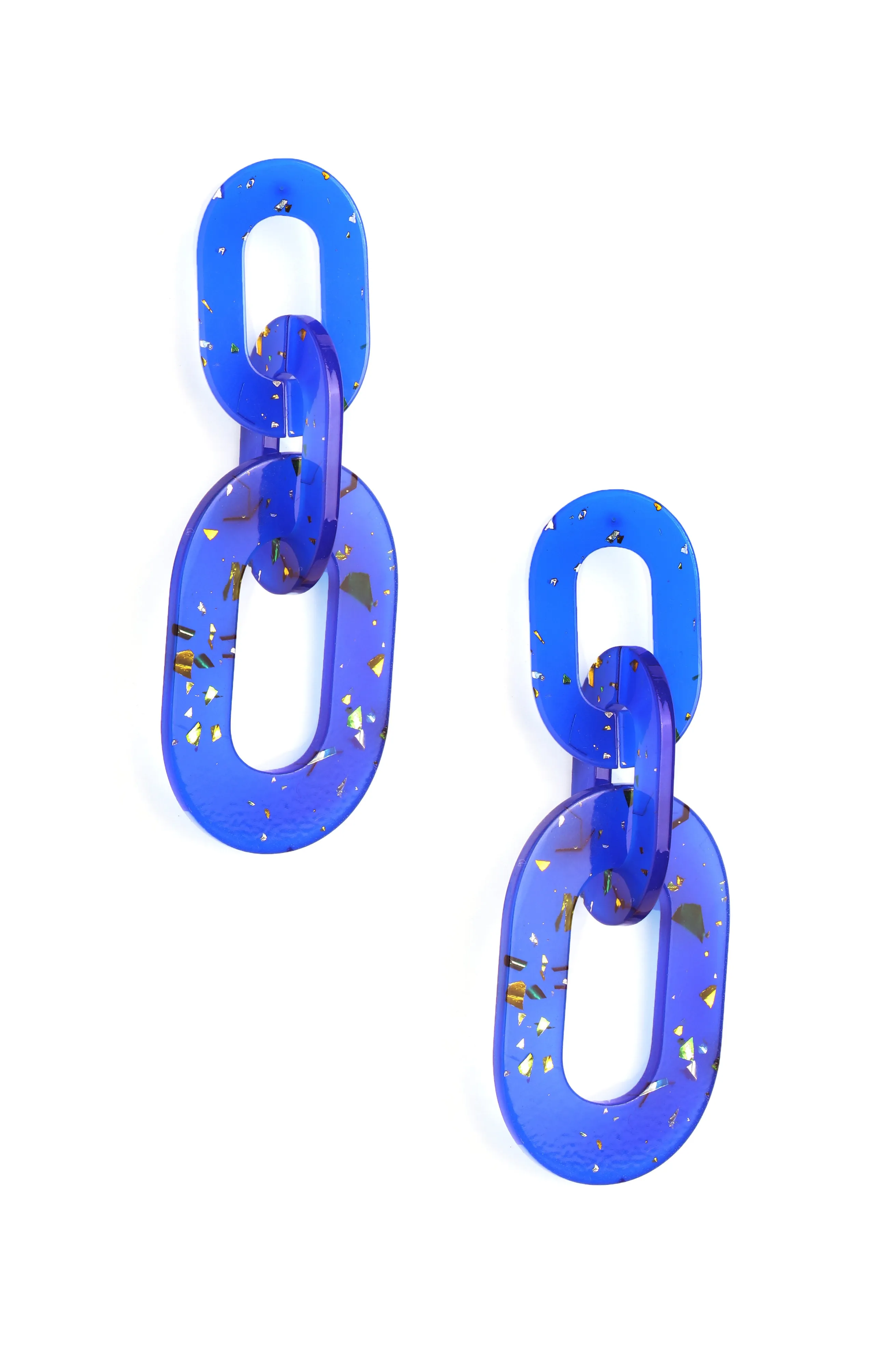 A Lucite To See Earrings - Blue