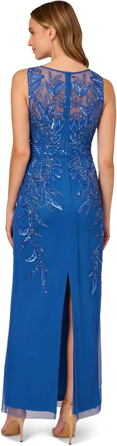 Adrianna Papell Women's Beaded Column Gown