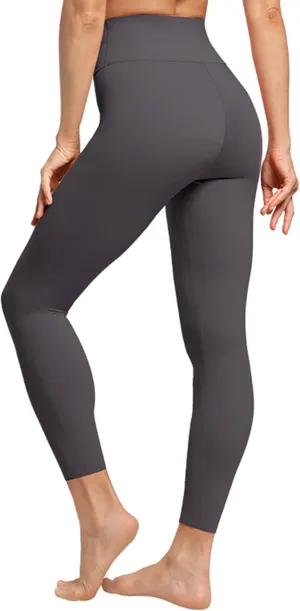 AKASO Womens High Waisted Yoga Pants, 7/8 Length Workout Leggings Naked Feeling Tummy Control Tights