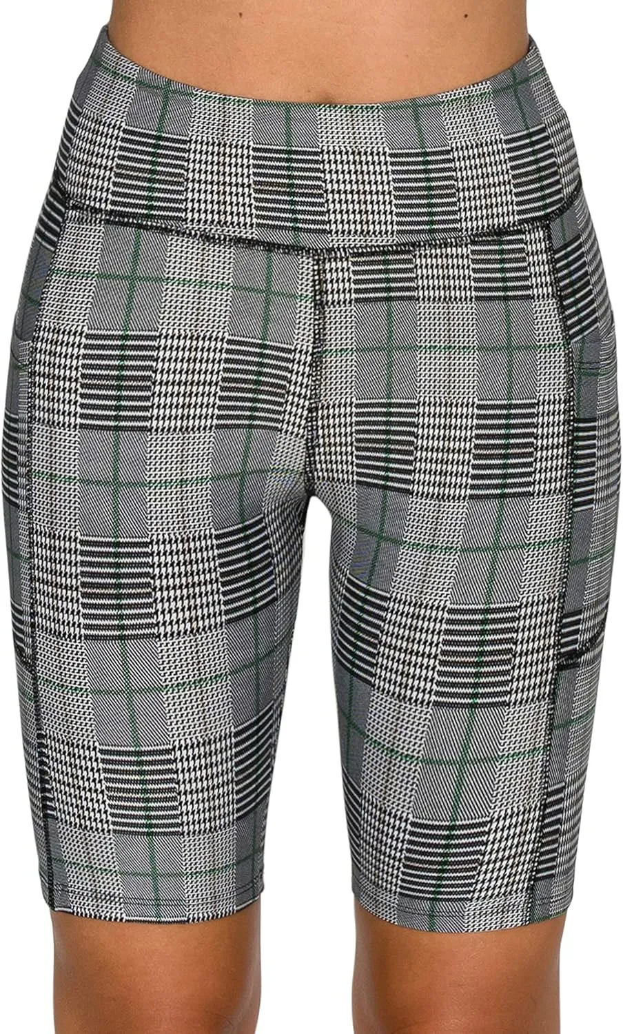ALWAYS Women's High Waist Bike Shorts - Athletic Workout Tummy Control Stretch Running Yoga Pants