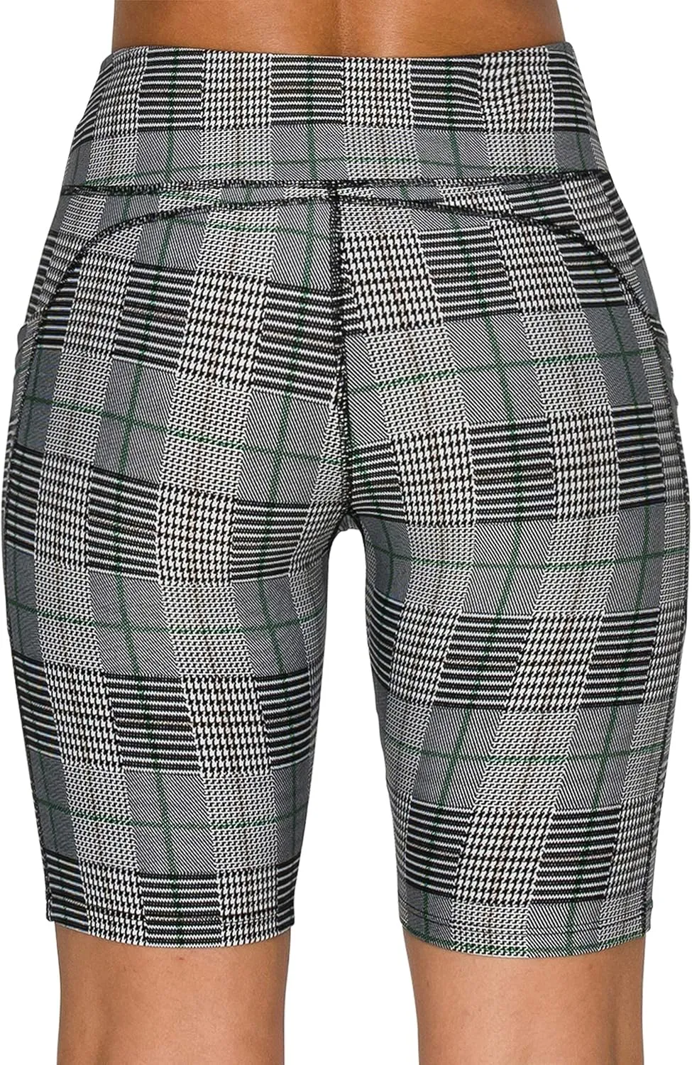 ALWAYS Women's High Waist Bike Shorts - Athletic Workout Tummy Control Stretch Running Yoga Pants