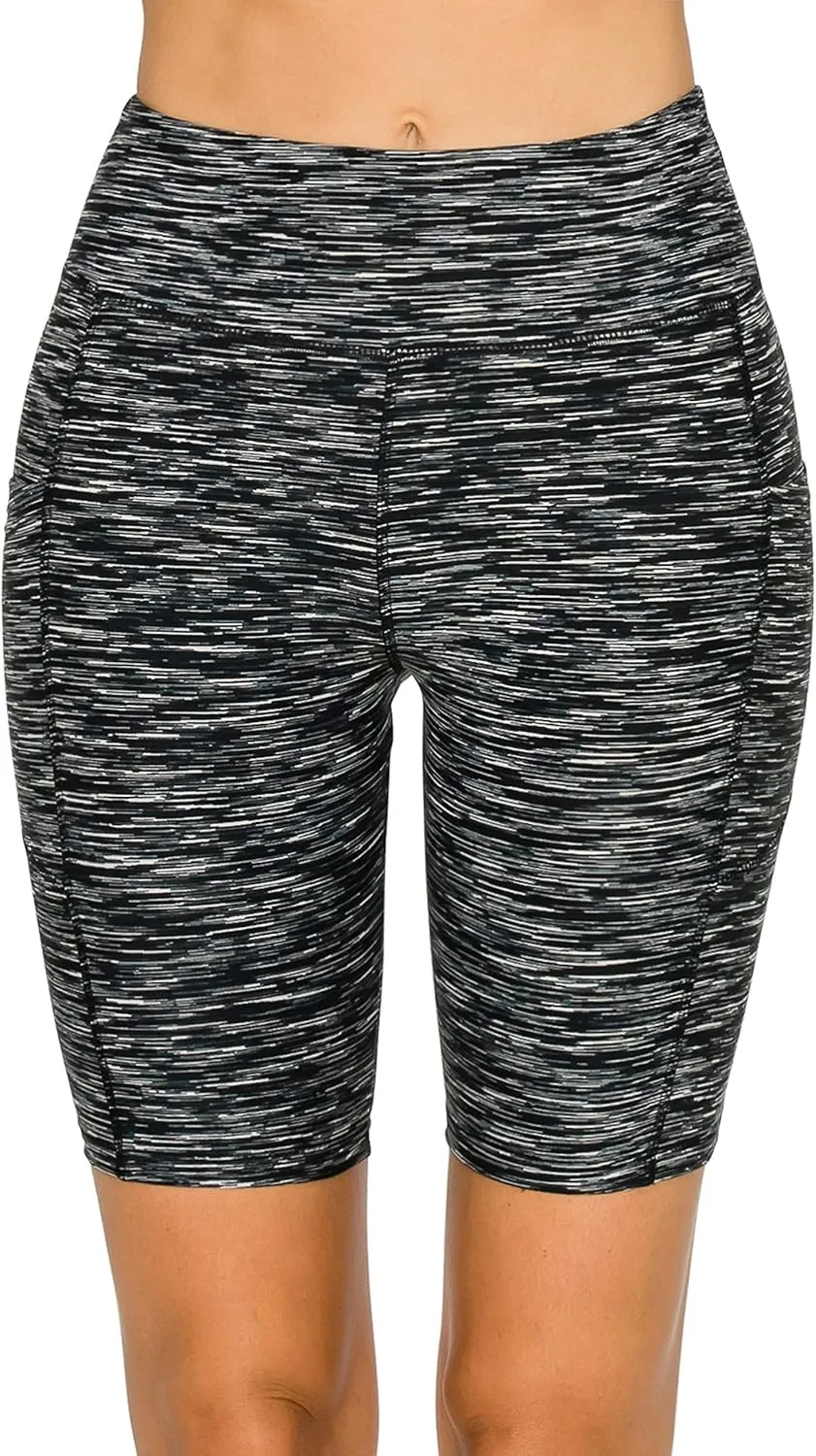 ALWAYS Women's High Waist Bike Shorts - Athletic Workout Tummy Control Stretch Running Yoga Pants