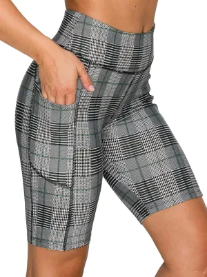 ALWAYS Women's High Waist Bike Shorts - Athletic Workout Tummy Control Stretch Running Yoga Pants