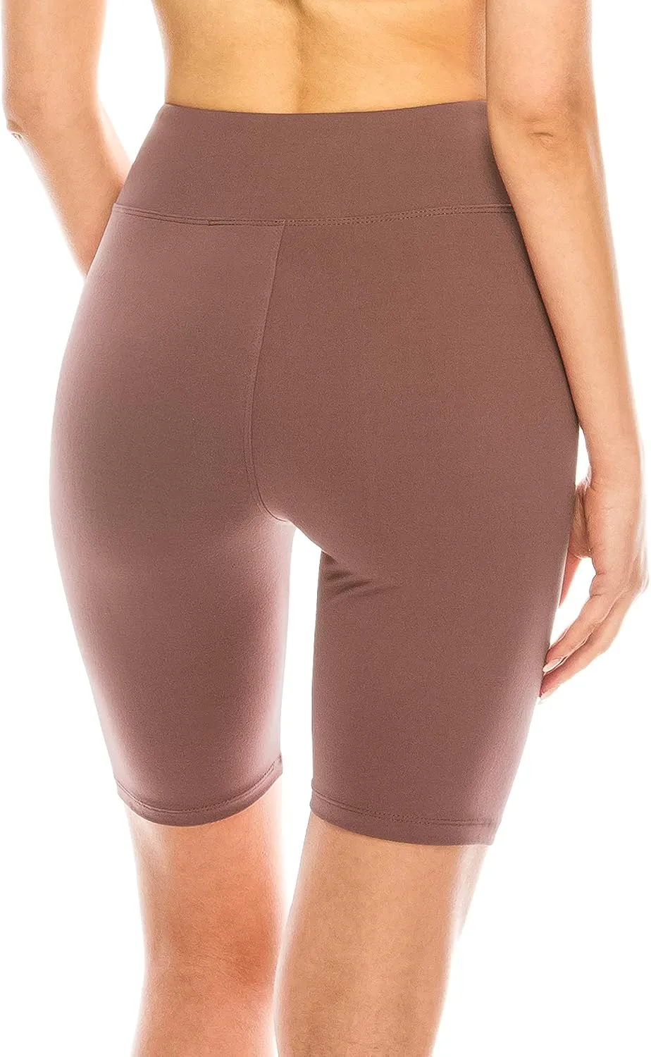 ALWAYS Women's High Waist Bike Shorts - Athletic Workout Tummy Control Stretch Running Yoga Pants