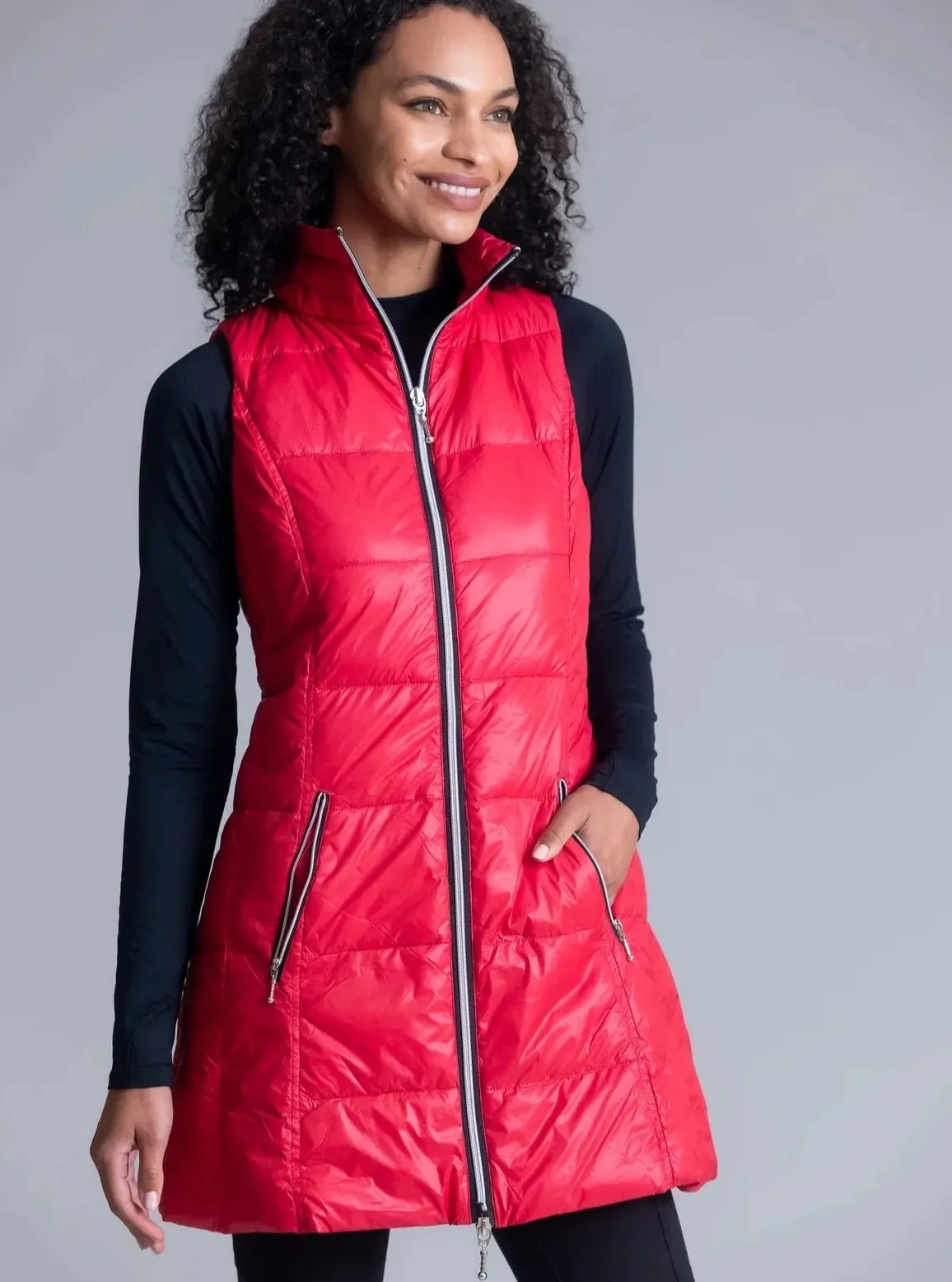 Anorak Long Nylon Down Vest [CRYRE-50171CAZ]