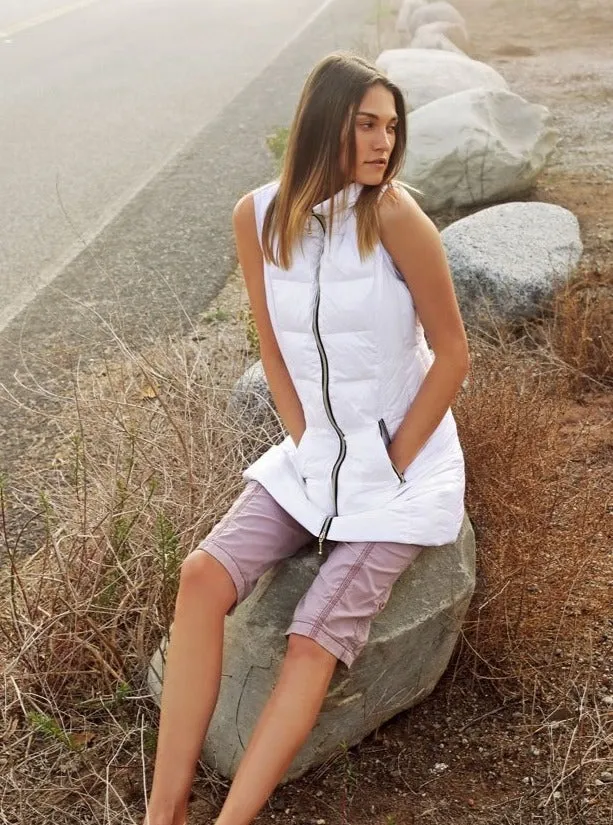 Anorak Long Nylon Down Vest [White-50171CAZ]