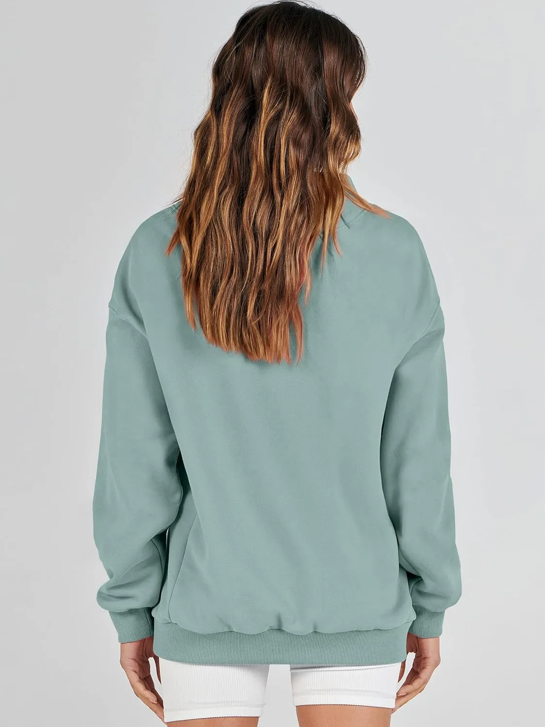 ANRABESS Womens Oversized Sweatshirts Turtleneck Pullover Long Sleeve Hoodies Tops 2024 Fall Fashion Preppy Outfits