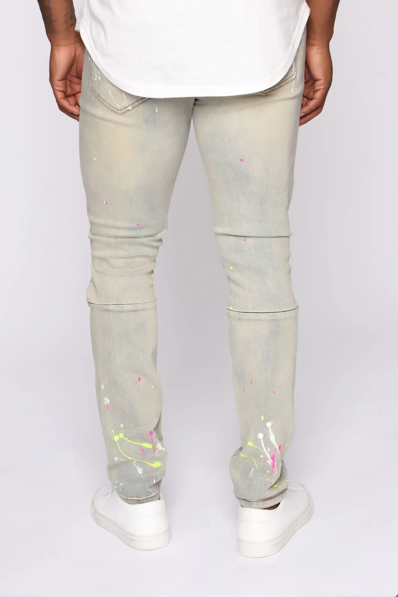 Ballin In the City Distressed Skinny Jean - Light Fade Wash