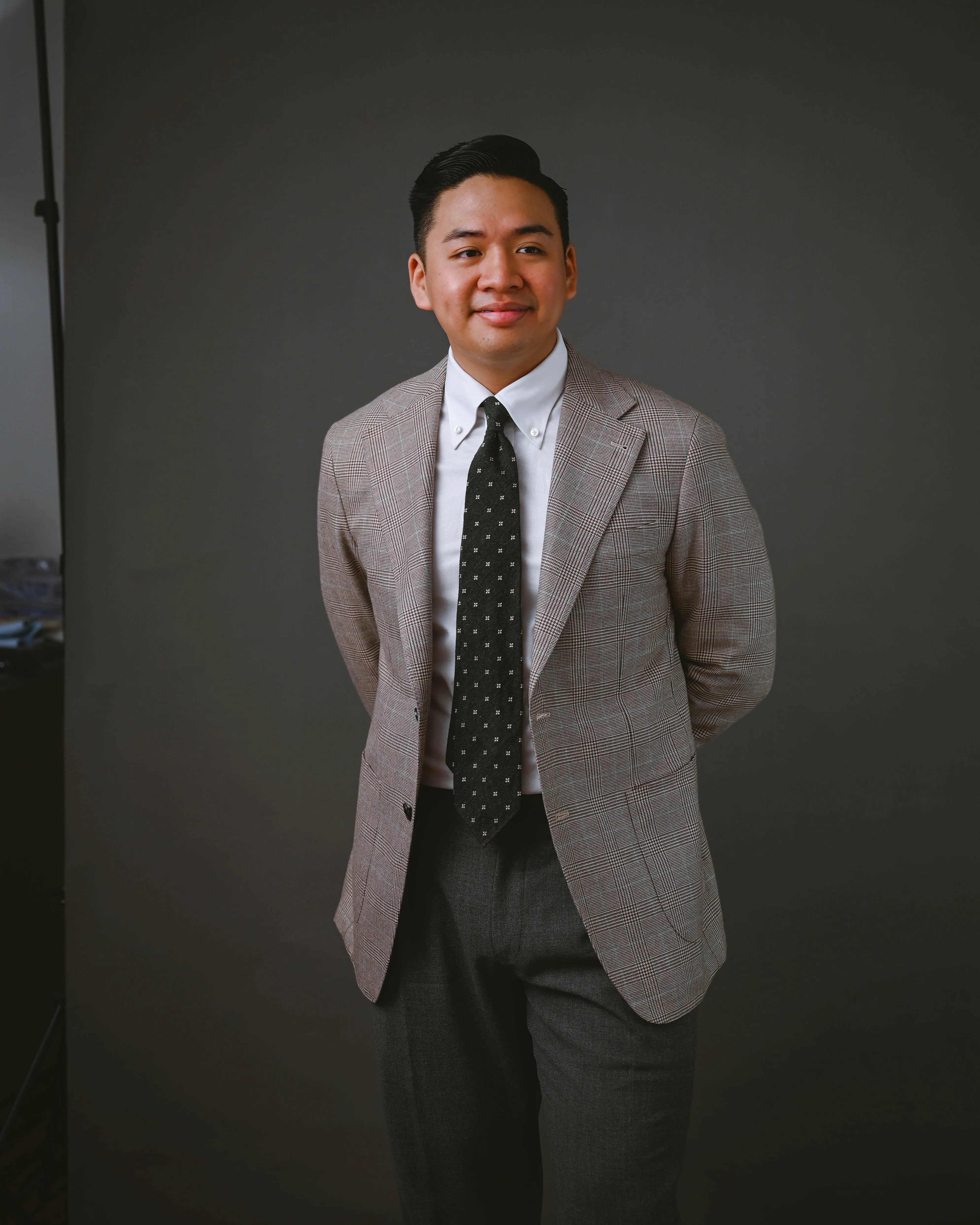 Beige Glenn Checks with Blue Over Checks Wool Sports Jacket | Adriano Model