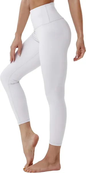 BUBBLELIME 25"/26"/27"/28" Basic/Super High Waist/Embossed Pattern Yoga Pants Running Workout Leggings Tummy Control