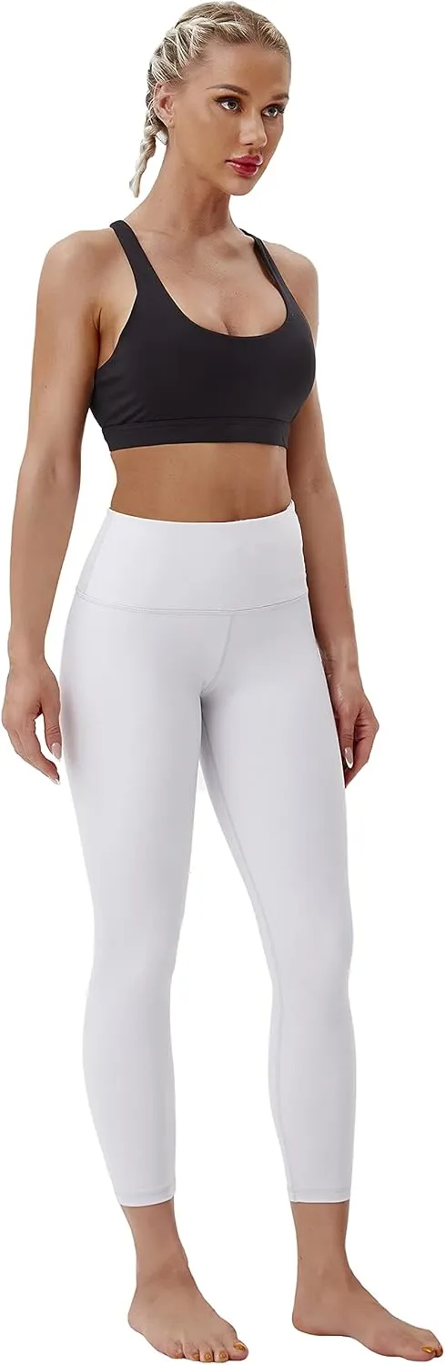 BUBBLELIME 25"/26"/27"/28" Basic/Super High Waist/Embossed Pattern Yoga Pants Running Workout Leggings Tummy Control