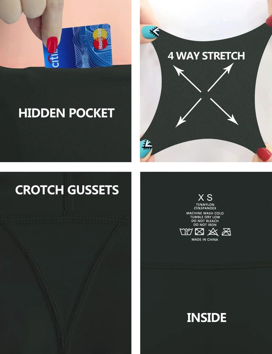 BUBBLELIME 25"/26"/27"/28" Basic/Super High Waist/Embossed Pattern Yoga Pants Running Workout Leggings Tummy Control