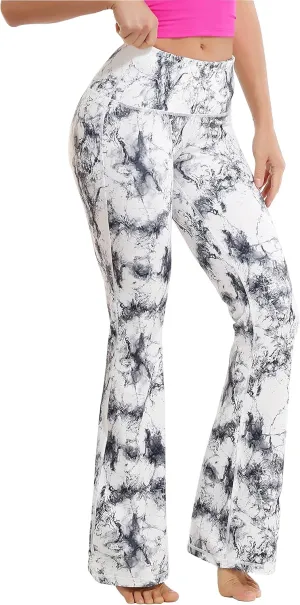 BUBBLELIME 29"/31"/33"/35"/37" 3 Styles Women's High Waist Bootcut Yoga Pants Basic/Side Pockets Tummy Control Workout Flared