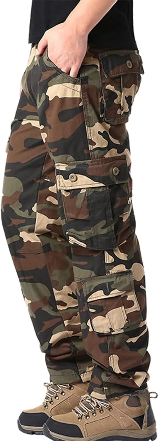 Cargo Pants for Men Joggers Loose Sports Trousers Pants with Pockets Men's Hiking Cargo Pants Slim Fit Stretch Jogger