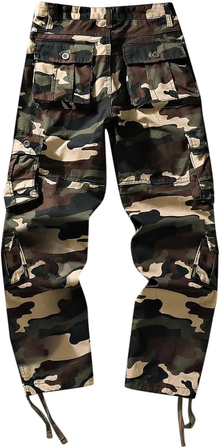 Cargo Pants for Men Joggers Loose Sports Trousers Pants with Pockets Men's Hiking Cargo Pants Slim Fit Stretch Jogger