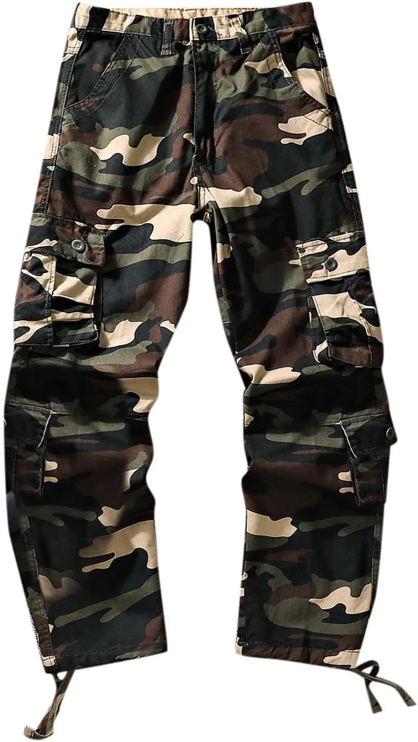 Cargo Pants for Men Joggers Loose Sports Trousers Pants with Pockets Men's Hiking Cargo Pants Slim Fit Stretch Jogger
