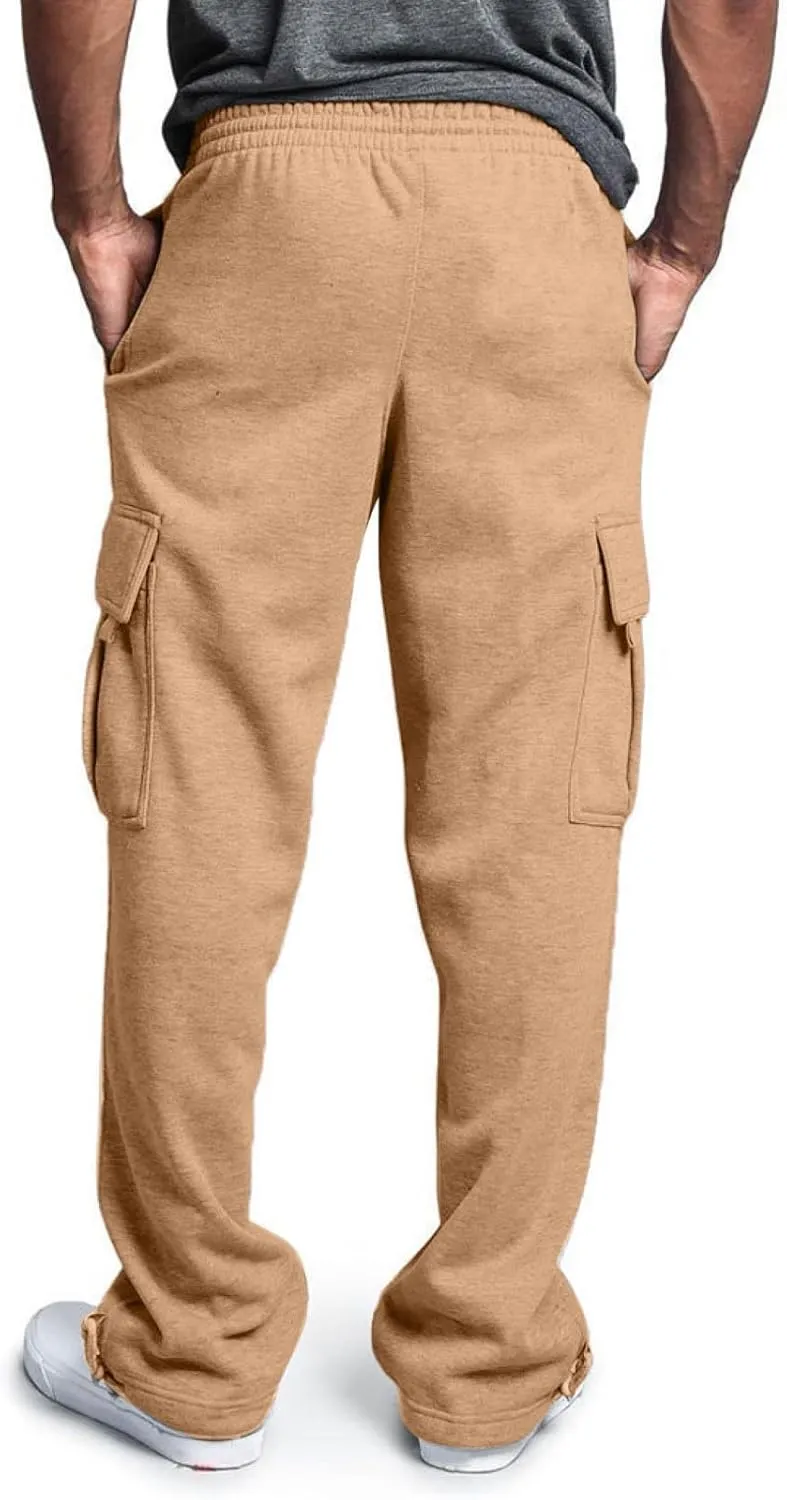 Cargo Pants For Men Stretch Drawstring Elastic Waist Sweatpants Tall Regular Fit Pants Tall Joggers Trousers