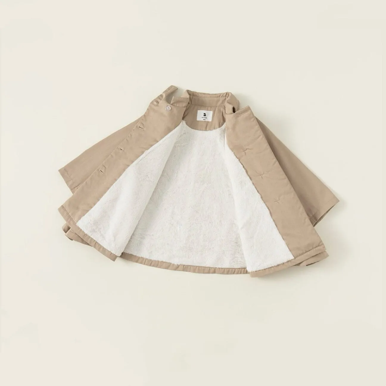 Classic Fleece-Lined Cape Trench