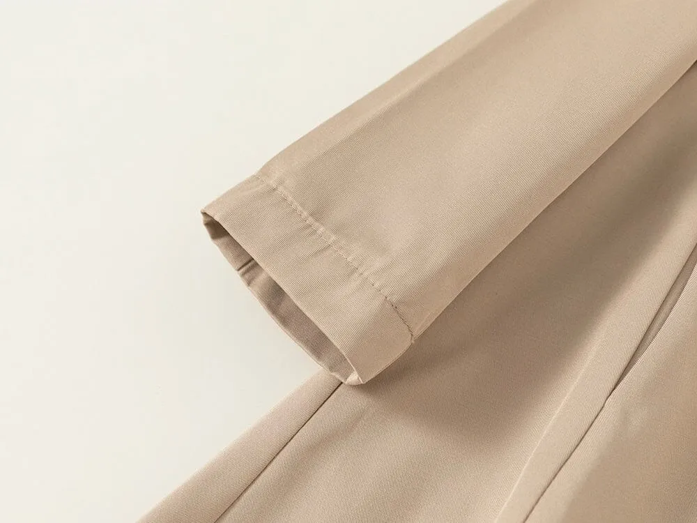 Classic Fleece-Lined Cape Trench