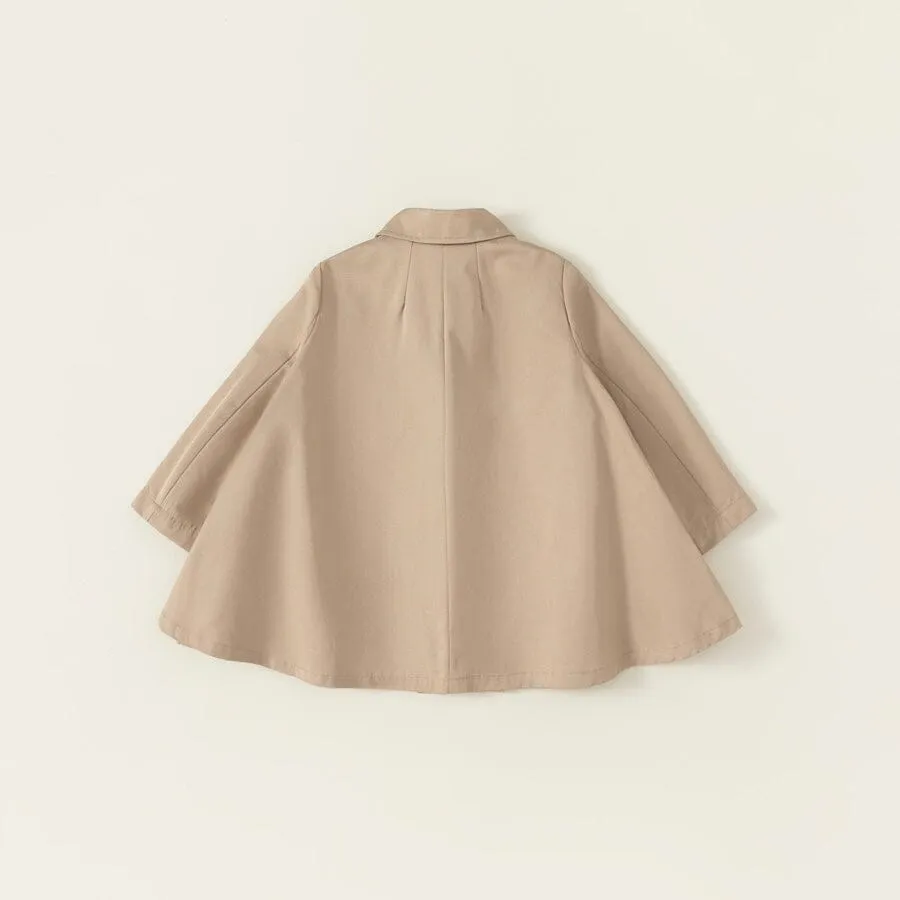 Classic Fleece-Lined Cape Trench