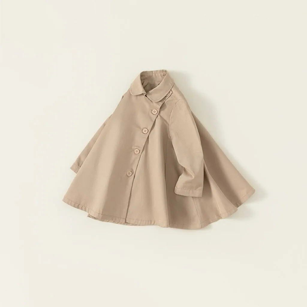 Classic Fleece-Lined Cape Trench