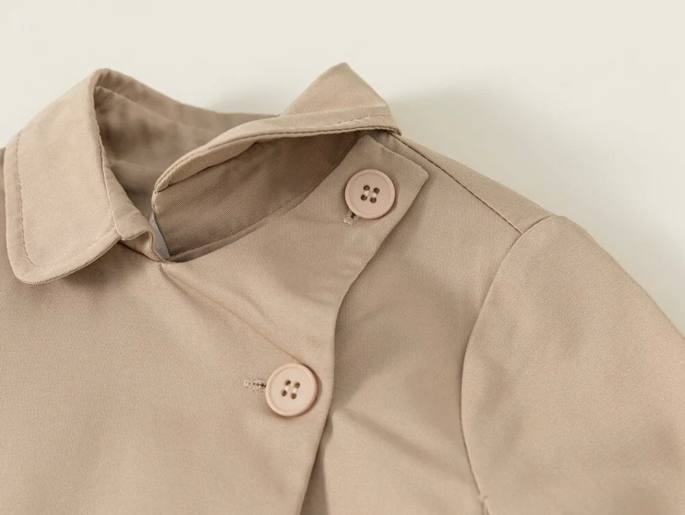 Classic Fleece-Lined Cape Trench