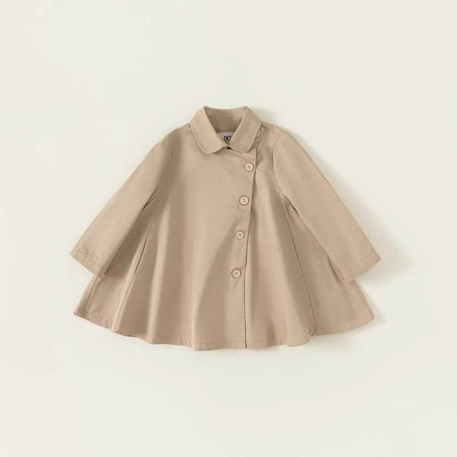 Classic Fleece-Lined Cape Trench