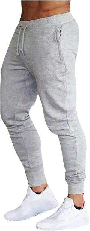 DuDubaby Golf Pants Men's Running Trousers Multi-Pocket Small Feet Slim Tooling Casual Trousers Mens Slim Fit Pants