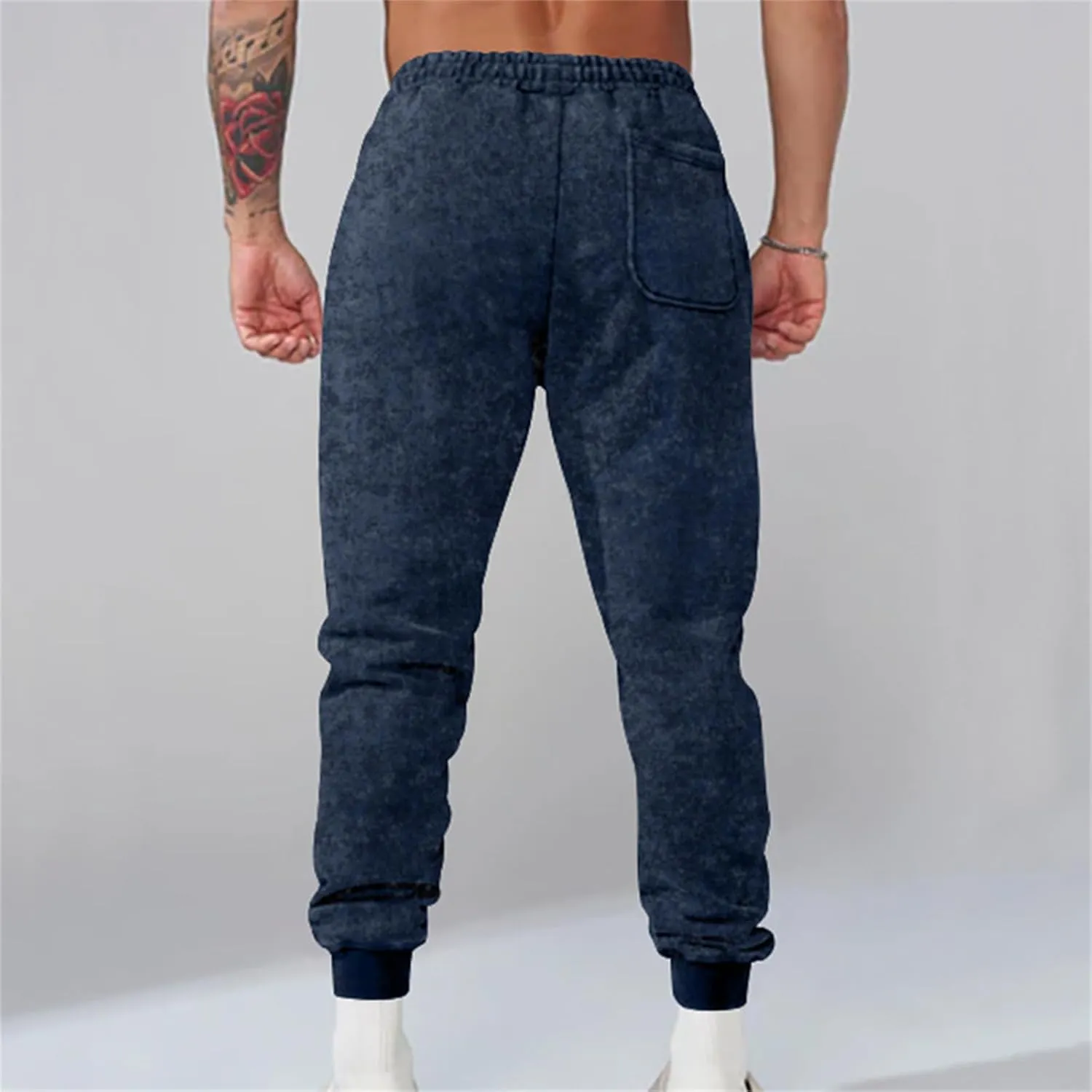 evzosrz Mens Fashion Jogger Pants Sports High Waisted Elastic Slim Fit Drawstring Sweatpants Lightweight Athletic Trousers