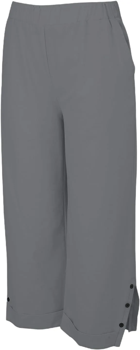 GIERIDUC Linen Pants for Women Flowy Palazzo Pants Bohemian High Waist Wide Leg Trousers Summer Beach Cruise Vacation Outfits