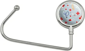 GRAPHICS & MORE Nurse Doctor Pattern Healthcare Purse Bag Hanger Holder Hook