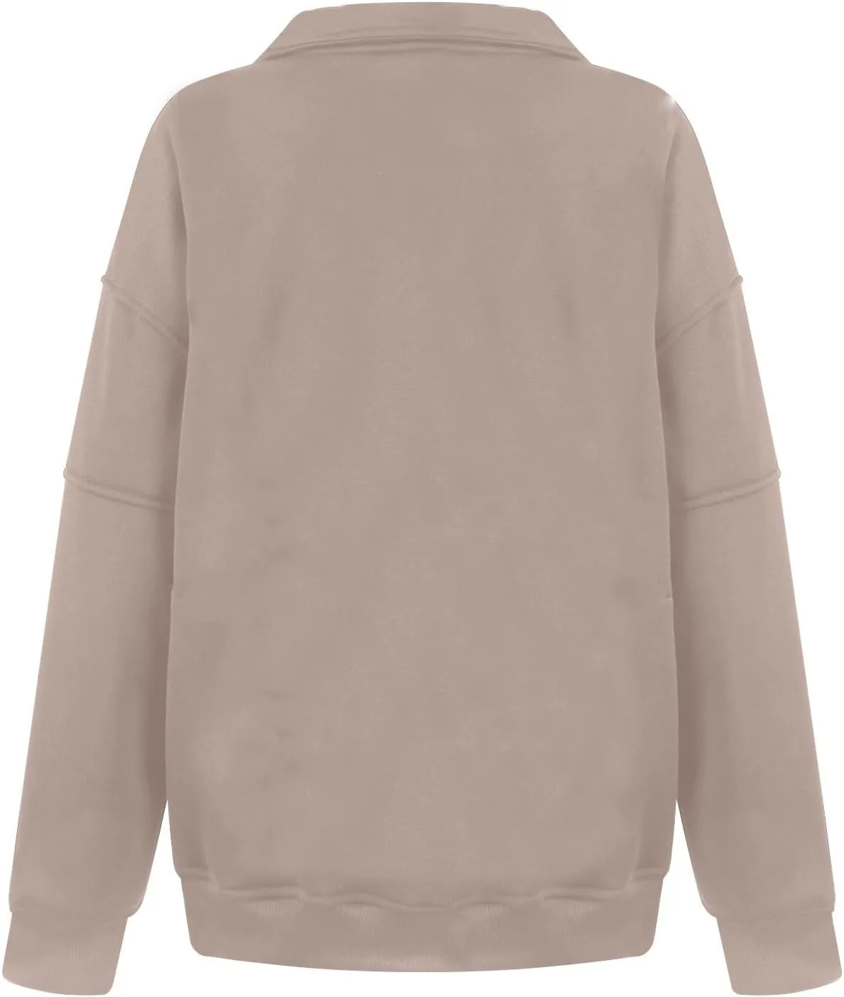 Half Zip Pullover Women Casual Oversized Sweatshirt with Pocket Loose Fit Long Sleeve Workout Tops Fall Outfits 2024