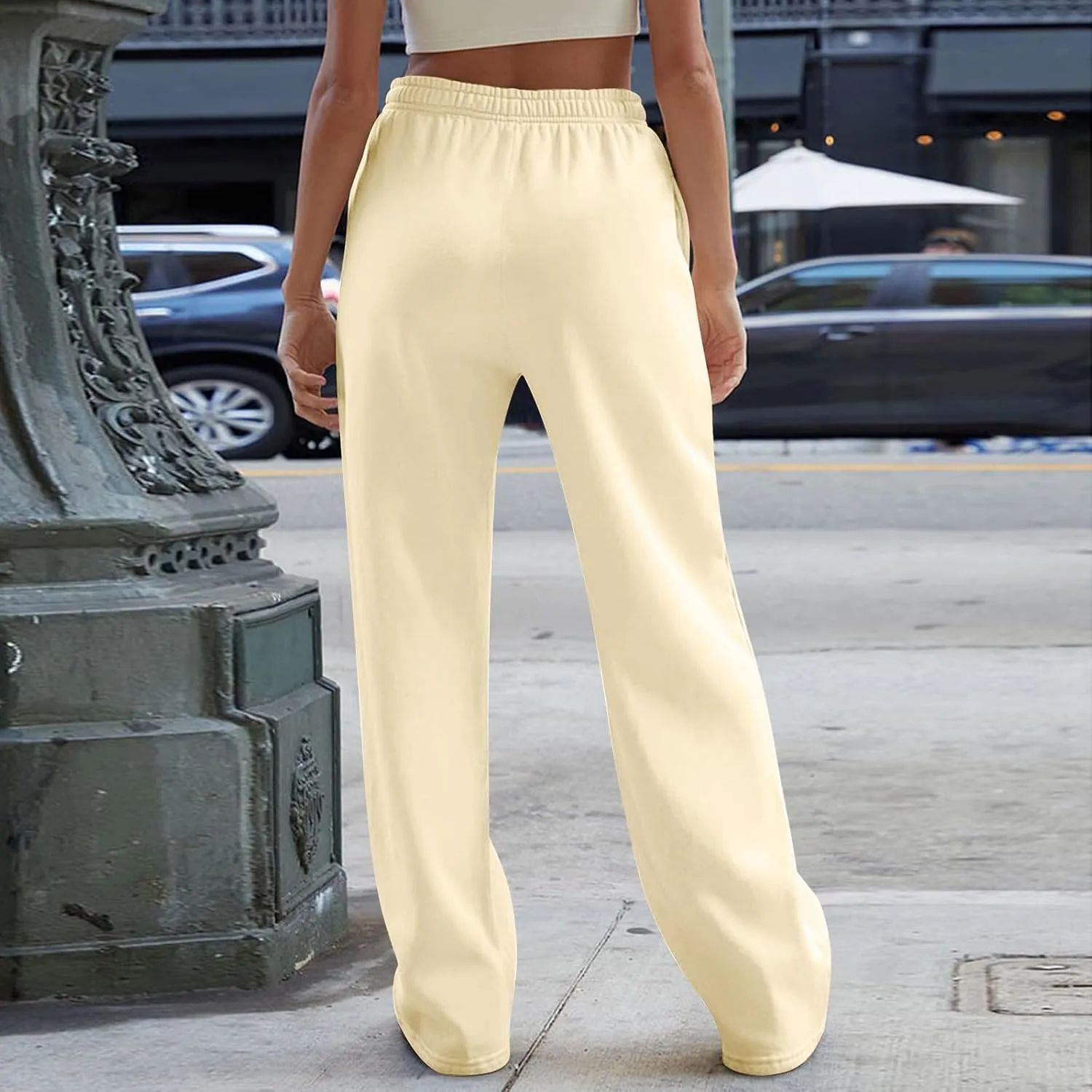 Jogger Scrubs for Women Palazzo Workout Casual High Waisted Sweatpants Athletic with