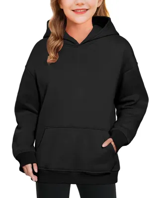 KEREDA Hoodies for Teen Girls Fashion Sweatshirt Fleece Pullover Tops Kids Clothes 7-14 Years