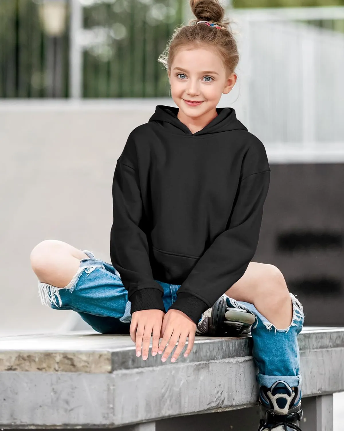 KEREDA Hoodies for Teen Girls Fashion Sweatshirt Fleece Pullover Tops Kids Clothes 7-14 Years