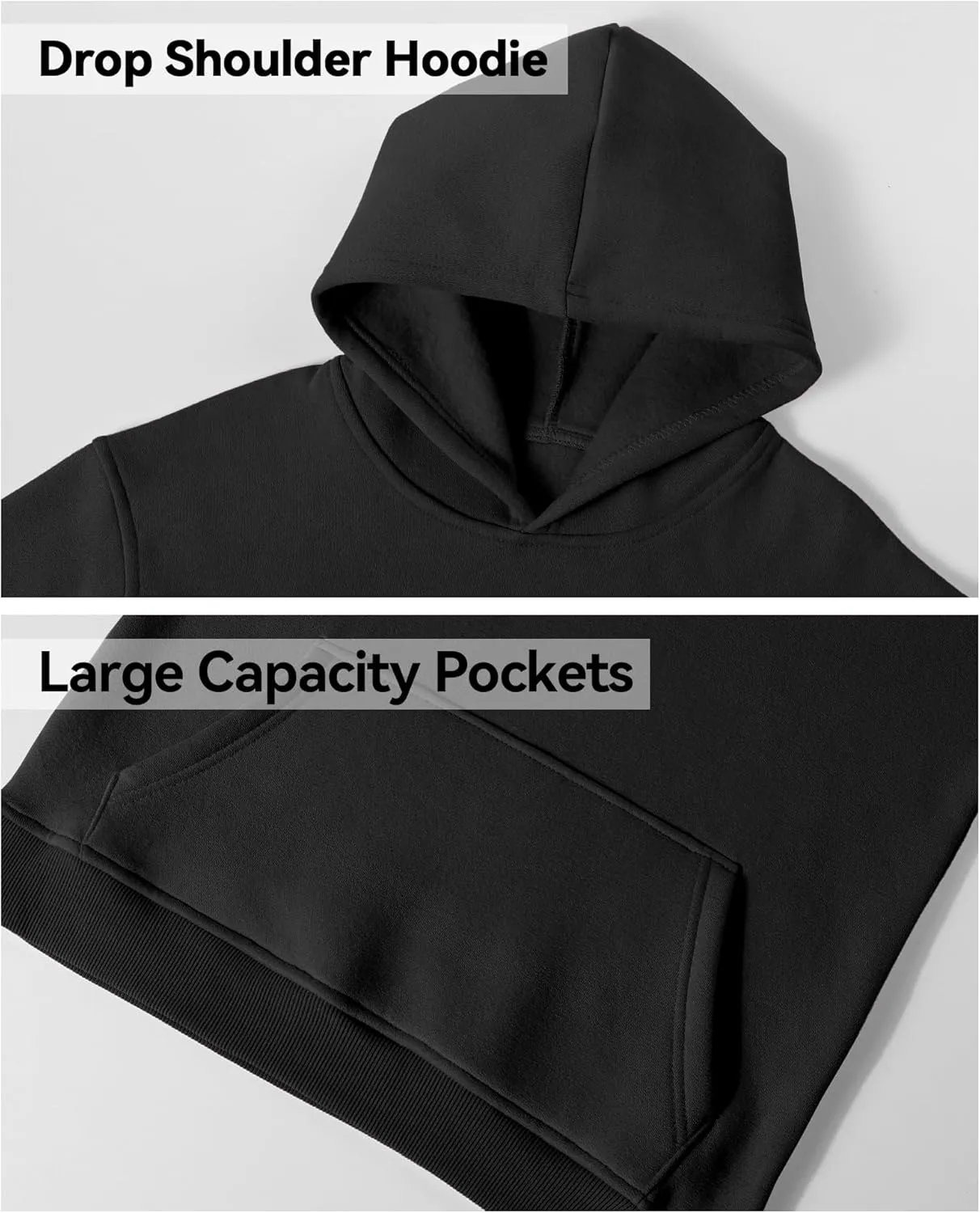 KEREDA Hoodies for Teen Girls Fashion Sweatshirt Fleece Pullover Tops Kids Clothes 7-14 Years