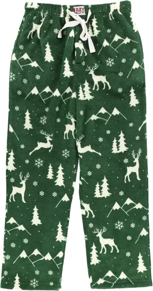 Lazy One Men's Fleece Pajama Pants, Nordic Fleece Pajama Bottoms for Men, Warm Pajama Pants