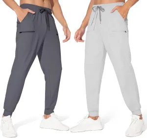 M MAROAUT Men's Joggers Pants - Lightweight Sweatpants with Zipper Pockets, Gym Workout Pants for Athletic Running Casual