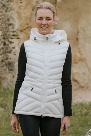 Mary-Claire Women's 90/10 Packable Down Vest - Cream