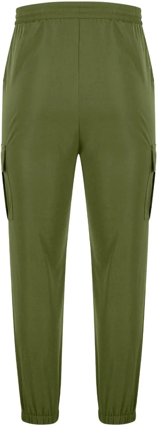 Men Joggers Pants with Pockets Slim Fit Baggy Chino Cinch Bottom Cargo Sweatpants Casual Workout Outdoor Sweat Pants