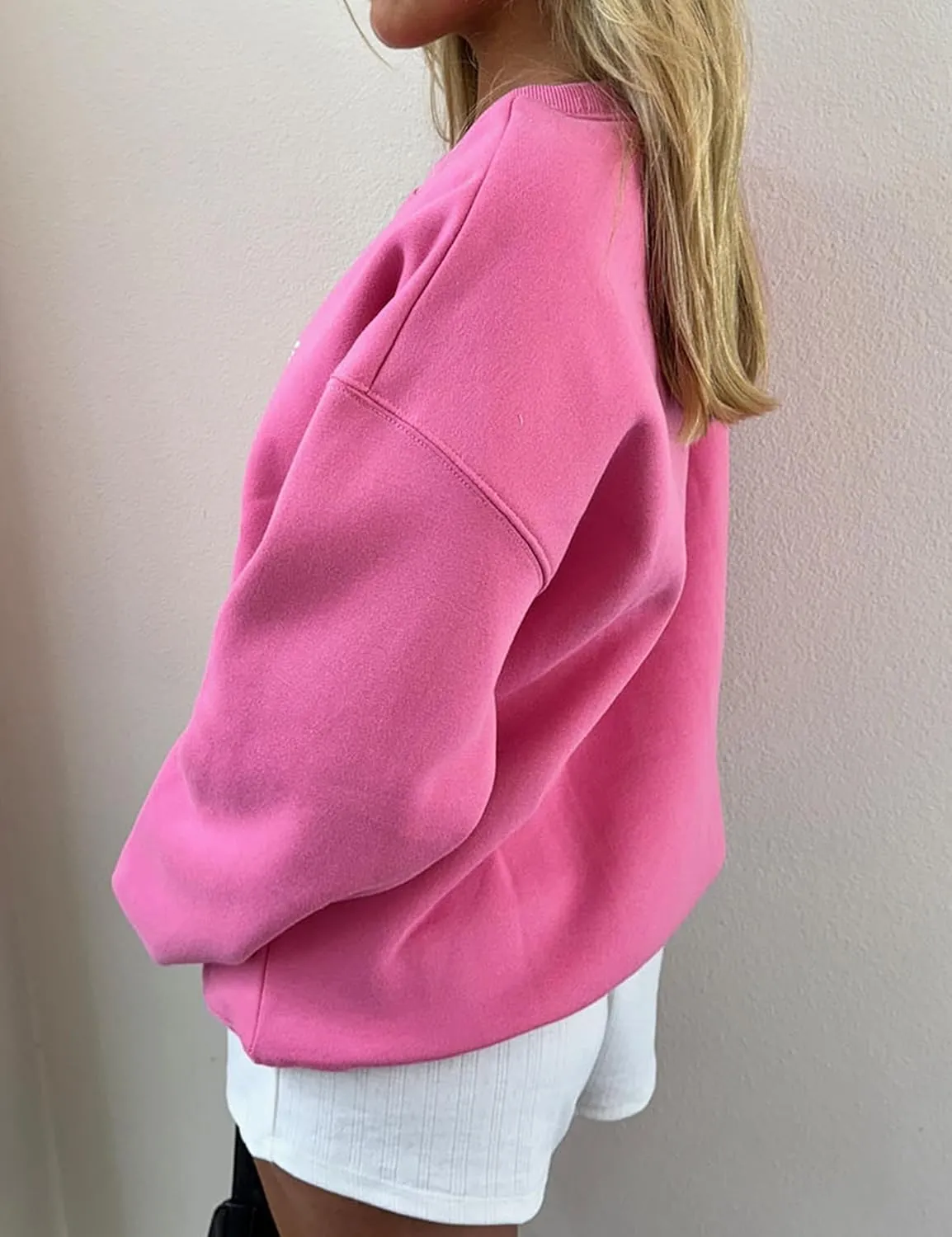 MISSACTIVER Women Bow Graphic Sweatshirts Oversized Pullover Sweatshirts Crewneck Pullover Tops 2024 Fall Fashion Clothes